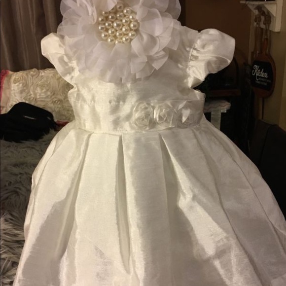 Carter's Baby Girl Green Tiered Crepe Holiday Dress